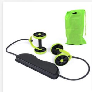Abdominal Wheels Roller Stretch Multi-Functional Resistance Pull Rope Abdominal Muscle Trainer Exercise