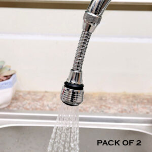 Pack Of 2 Splash Nozzle Flexible Faucet Sprayer Saving Shower Bath Valve Filter Devices