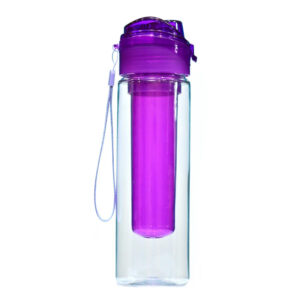 Leak-Proof 800ml Water Bottle With Integrated Ice Tube For Fresh And Cold Hydration