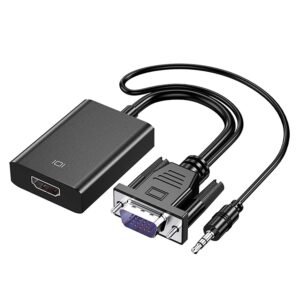 Full HD 1080P VGA To HDMI Video Converter With 3.5mm Audio Cable