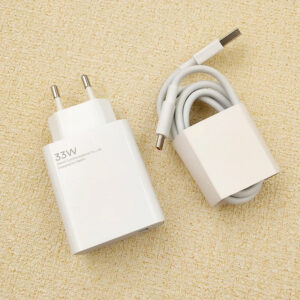 Xiaomi 33W Turbo Fast Charger with Type-C Cable – Ultra-Fast Charging for Xiaomi, Redmi and POCO Devices
