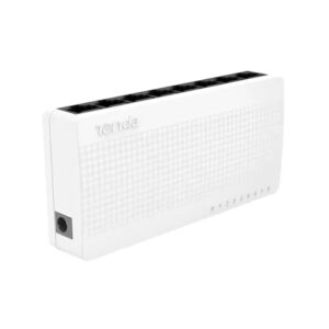 Tenda S108 8-Port Fast Ethernet Switch 10/100 Mbps Desktop Network Switch, Easy Plug & Play Setup