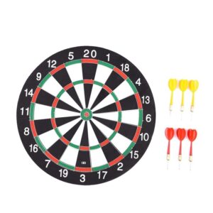 6 Darts & Darts Board Sports Exercise Double Sided Target Game
