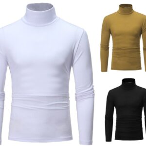 Pack Of Three Mens/Womens Winter Warm Long Sleeve High Neck Pullover Top