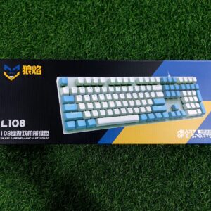 L108 Wired Mechanical Gaming Keyboard With Different RGB Lights – Black