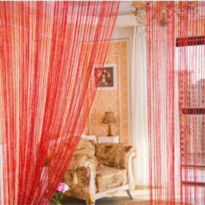 100cmX200cm Glitter Tassel Curtain String Door Room Panel Divider Window Decorative